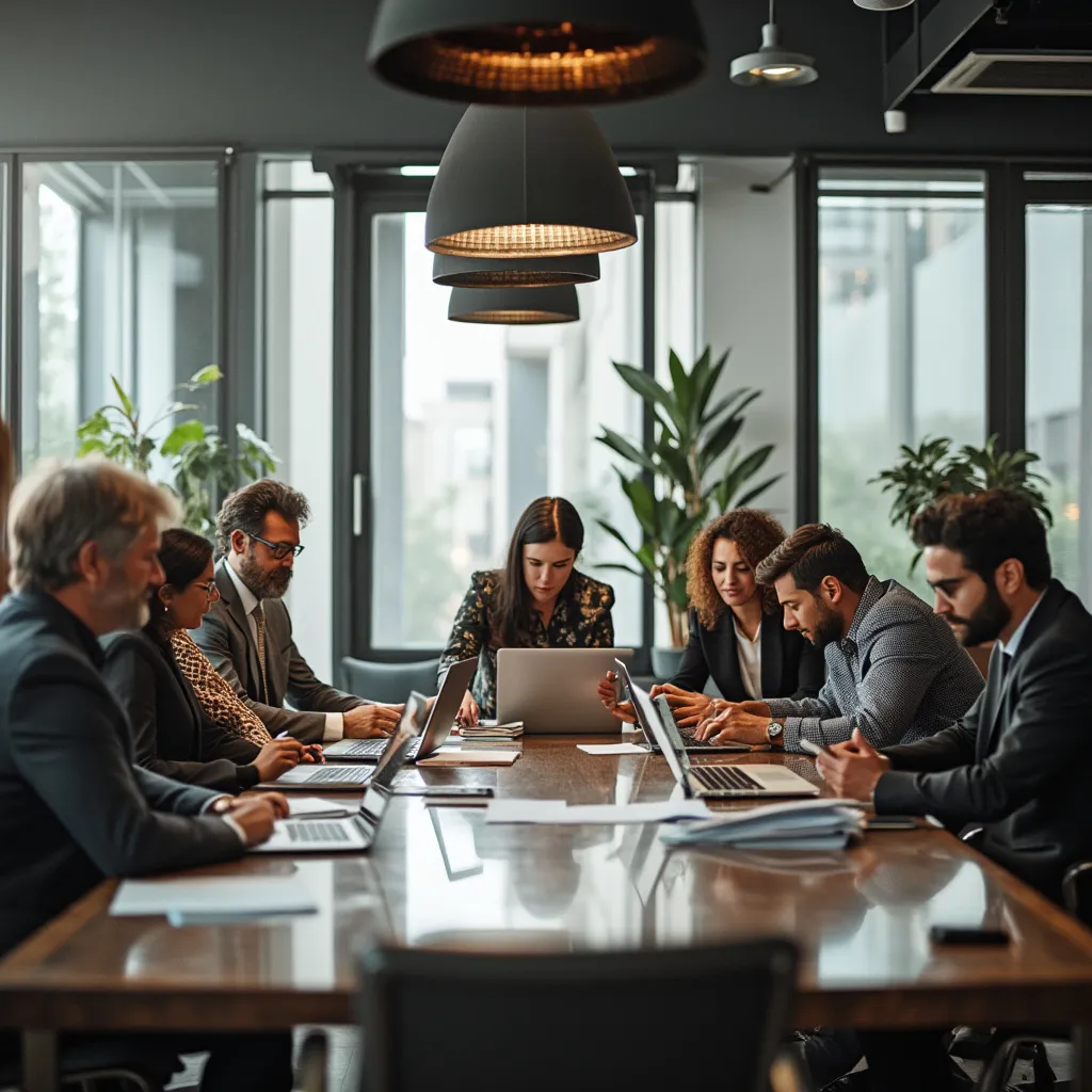 Equipo de FinanzasArg en una reunión estratégica de consultoría